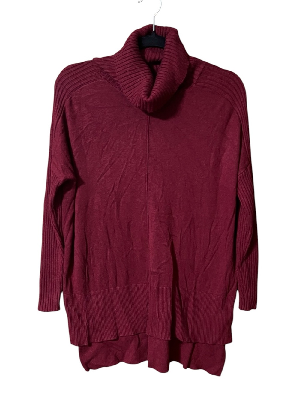 The Limited Burgundy Turtleneck Pullover Cashmere Blend Sweater Sz Small